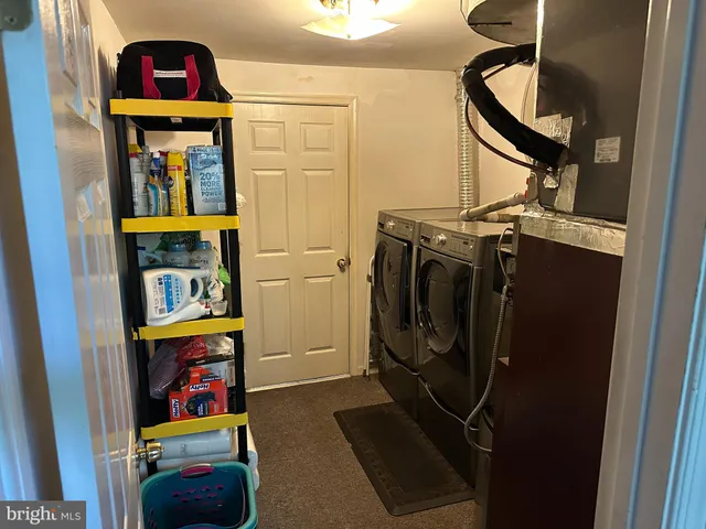 a view of storage and utility room