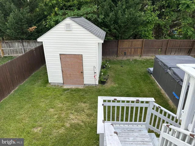 a view of a porch with a yard