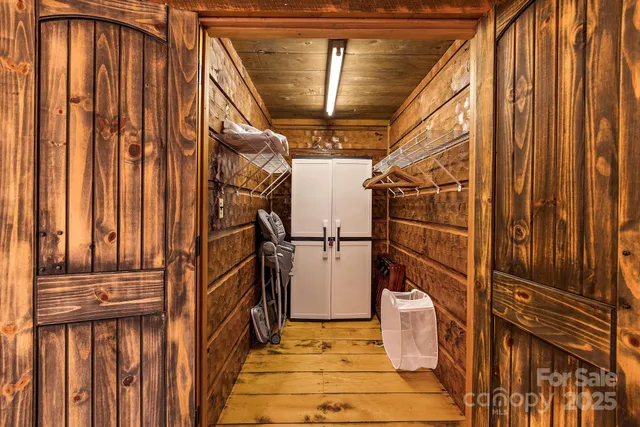 a view of storage and utility room