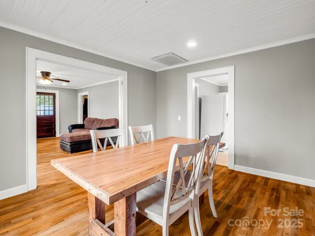 a outdoor space with furniture and wooden floor