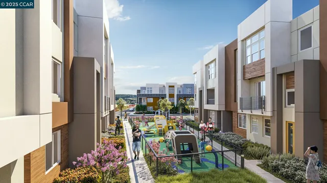 a dining room with furniture a chandelier and wooden floor