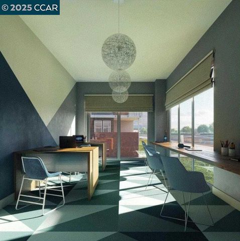 a living room with furniture and a gate