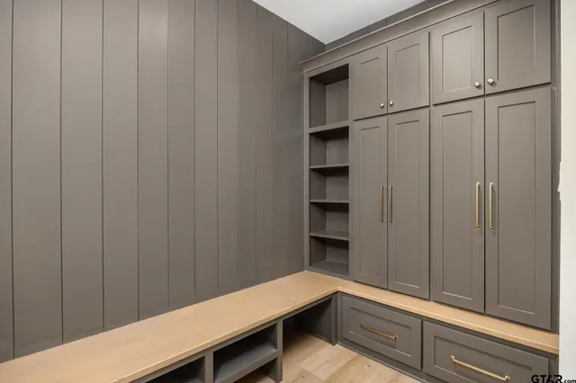 a close up of a mirror