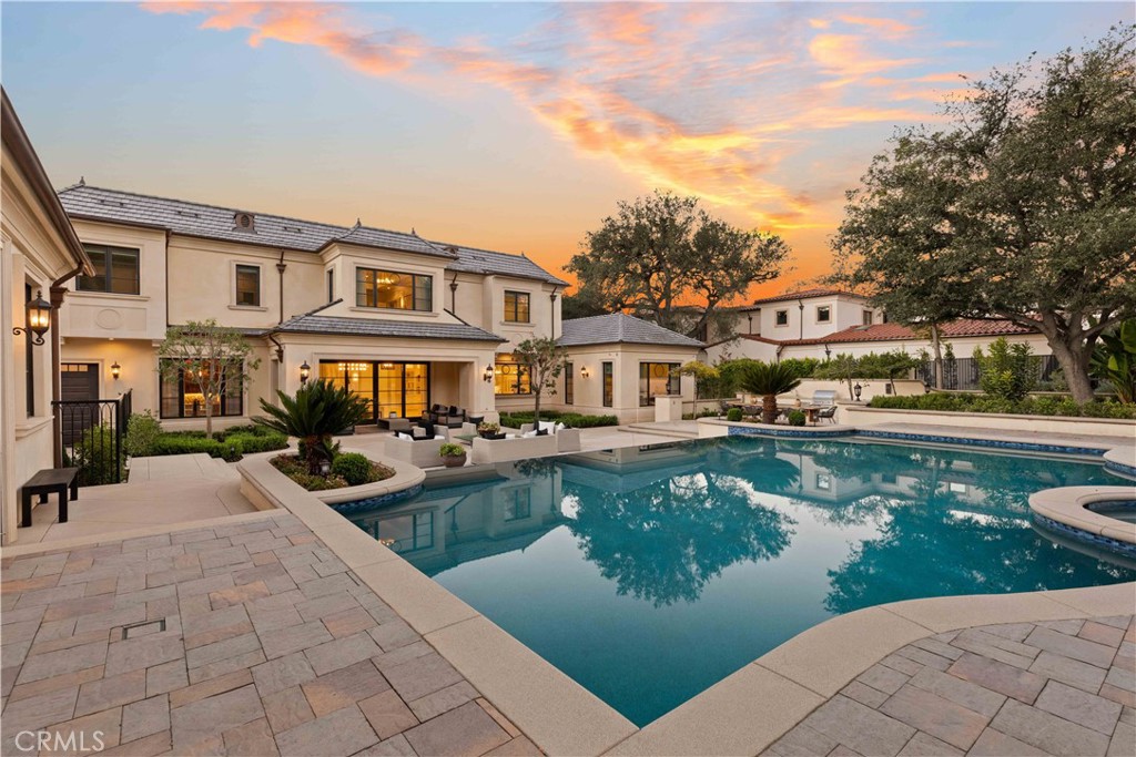 911 Hampton Road Arcadia, CA 91006 - Photo 72 of 73 a front view of a house with swimming pool having outdoor seating