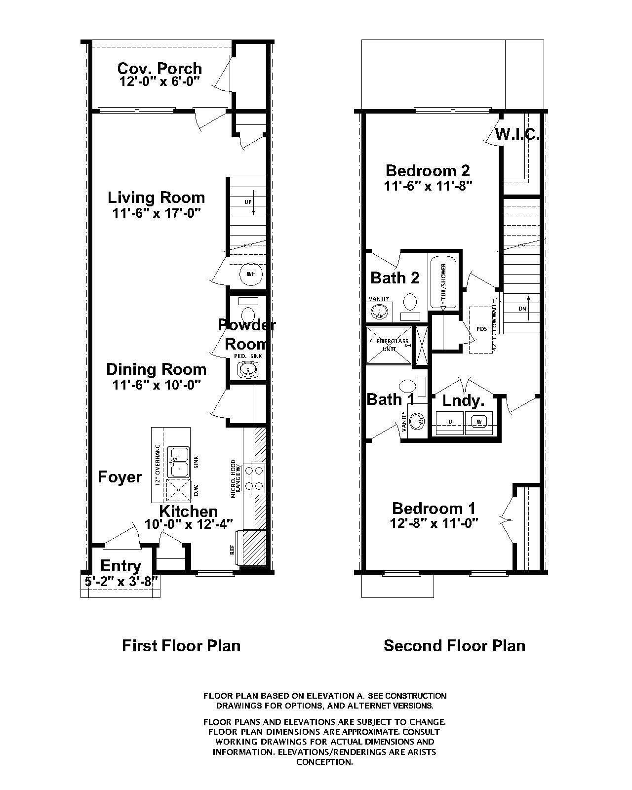 635 Hampton Drive, Unit 4B North Augusta, SC 29860 - Photo 28 of 28 Athens II 2 Bedroom Floorplan