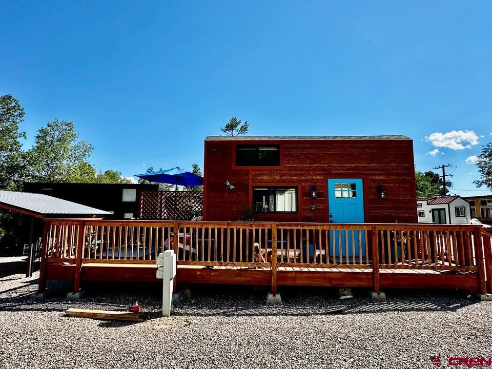 90 Animas View Drive, Unit 5 Durango, CO 81301 - Photo 24 of 30 a view of a deck with a deck