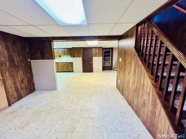 a living room with patio furniture