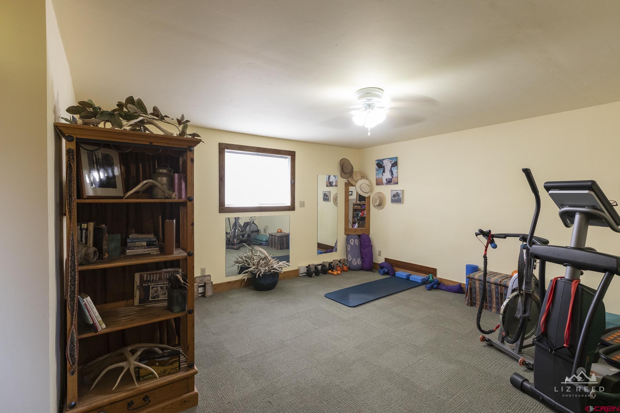 11450 Crawford Road Paonia, CO 81428 - Photo 15 of 41 a bedroom with furniture and a book shelf