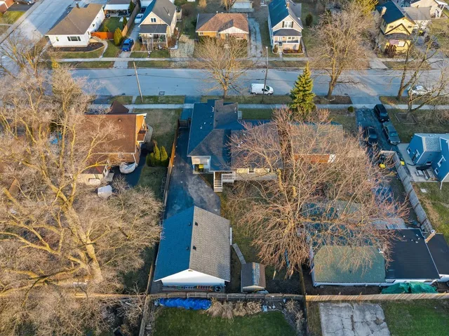 a bird view of a house