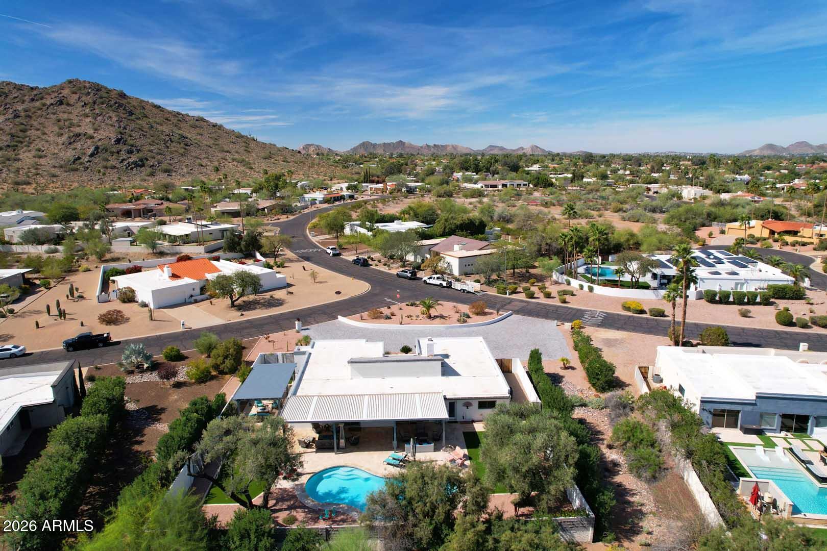 4641 East Mountain View Road Phoenix, AZ 85028 - Photo 43 of 44 an aerial view of a city