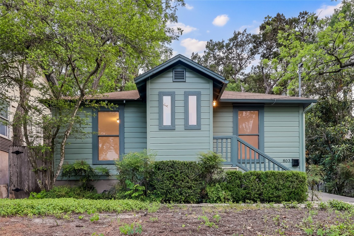 803 Rutherford Place Austin, TX 78704 - Photo 3 of 28 a house view with a garden space