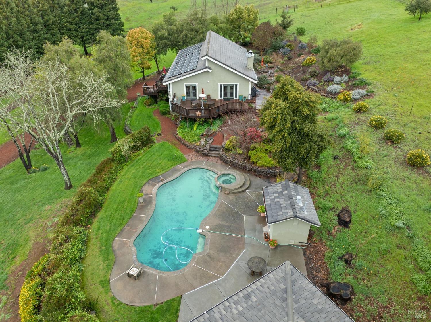 4560 Lovall Valley Loop Road Sonoma, CA 95476 - Photo 85 of 95 an aerial view of a house