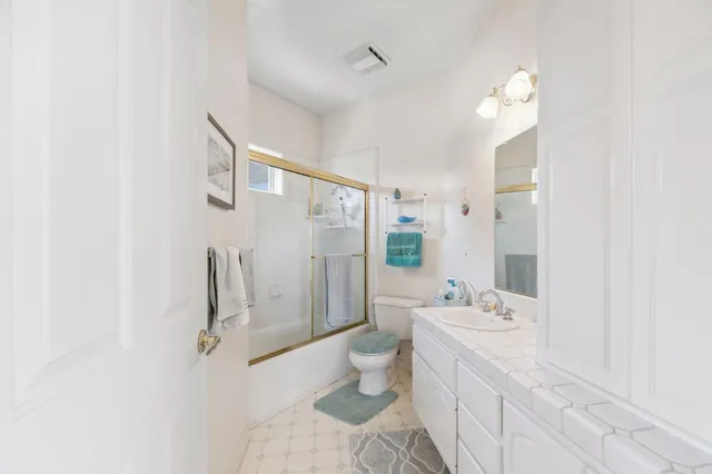 a view of car parked in a garage