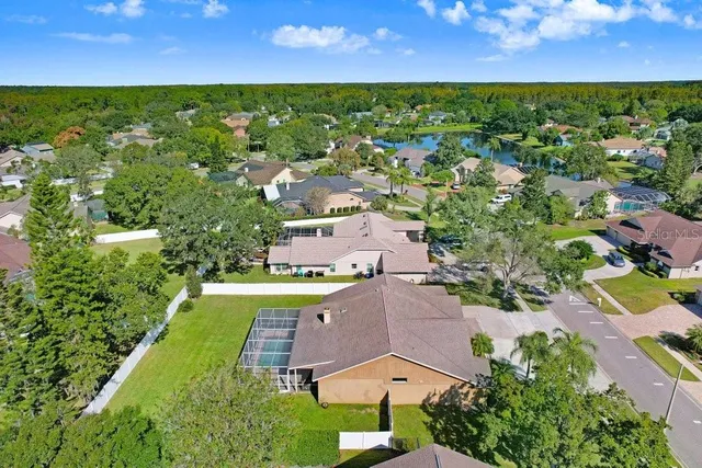 a view of a outdoor space and basketball court