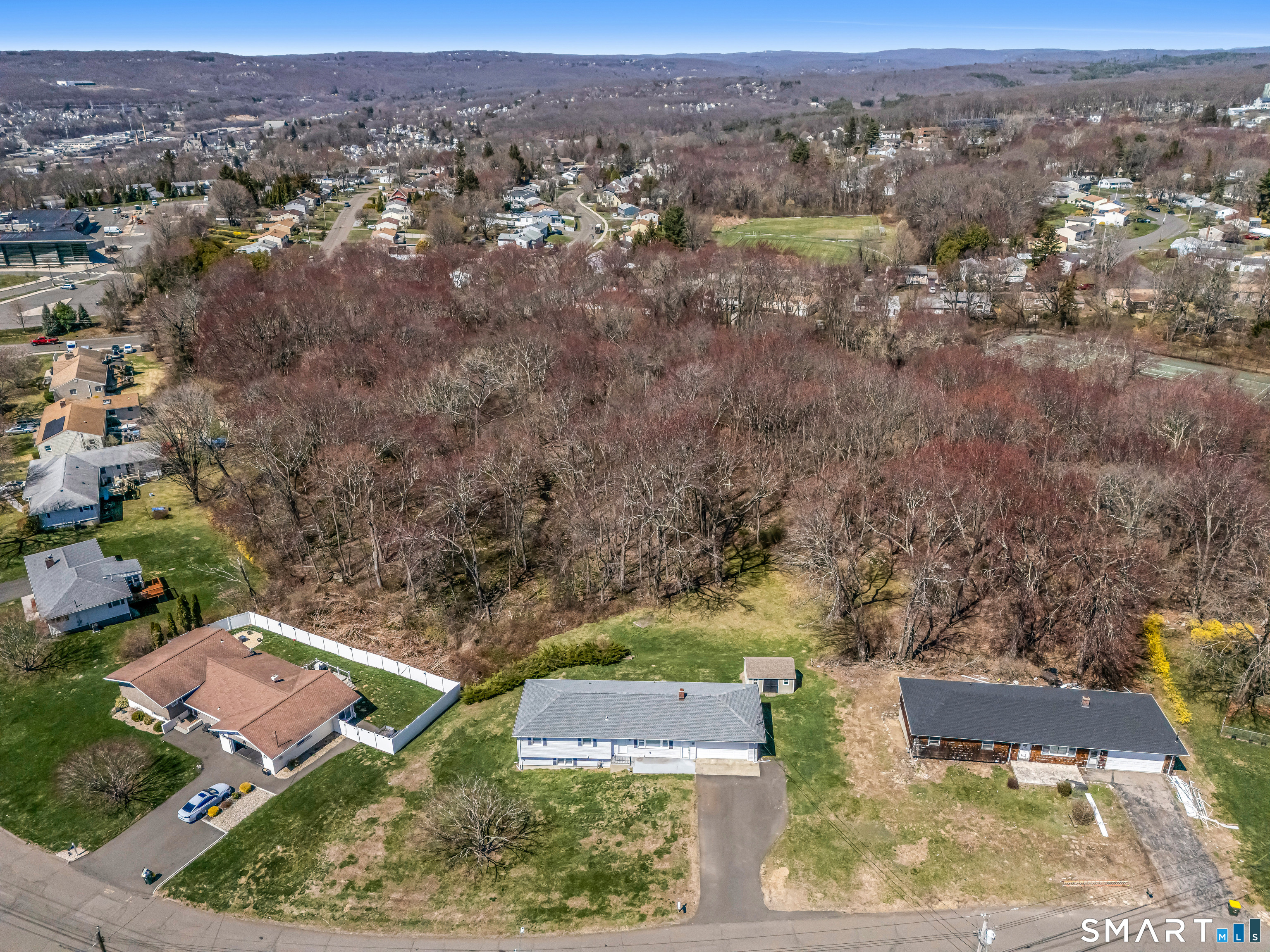 15 Bruns Road Ansonia, CT 06401 - Photo 36 of 39 an aerial view of residential houses with outdoor space and trees