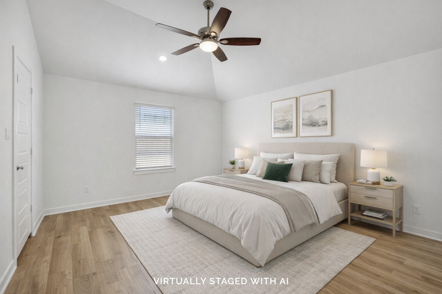 716 Hackberry Branch Magnolia, TX 77354 - Photo 4 of 32 a bedroom with a large bed chandelier and a window