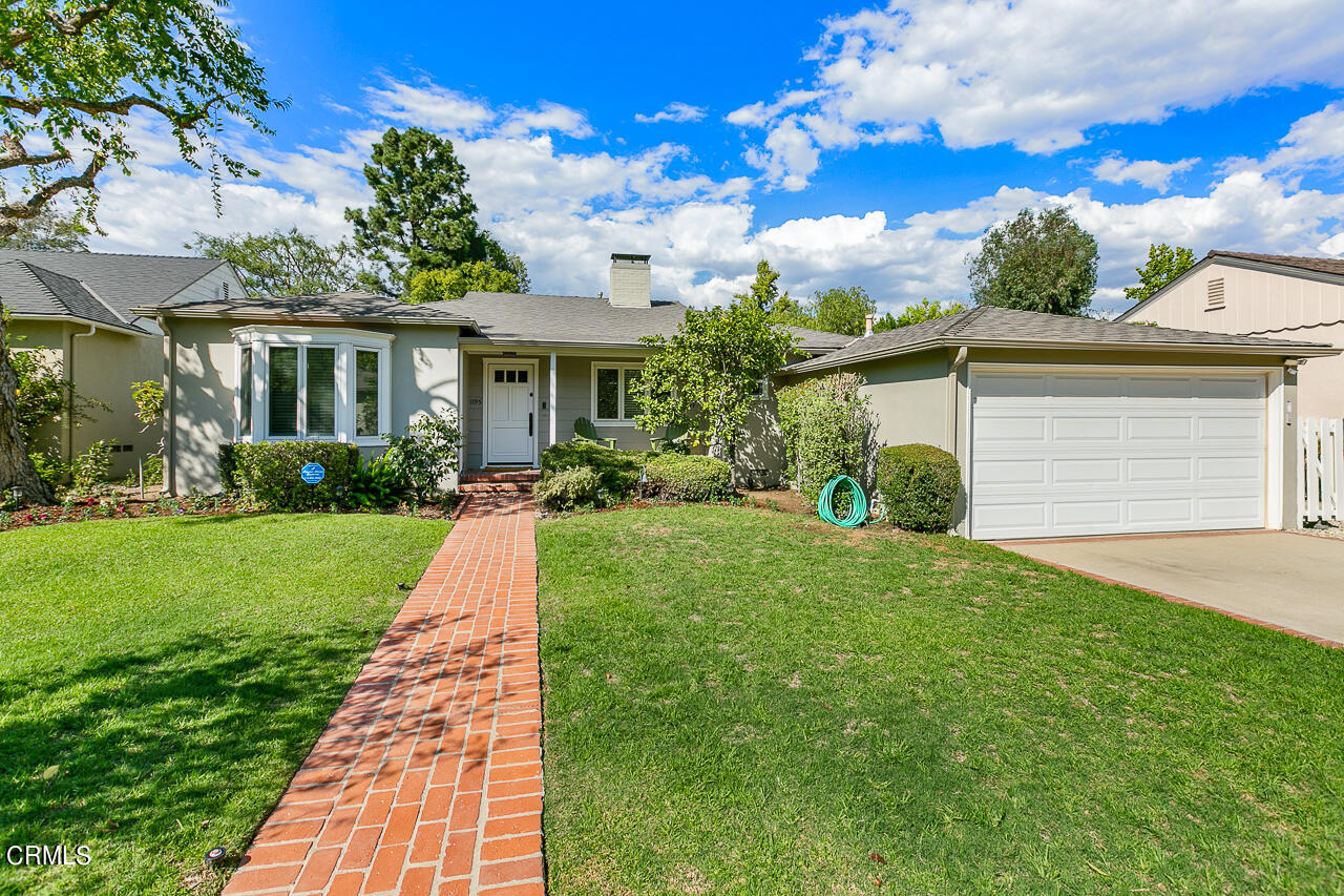 1195 Afton Street Pasadena, CA 91103 - Photo 2 of 36 a front view of a house with garden