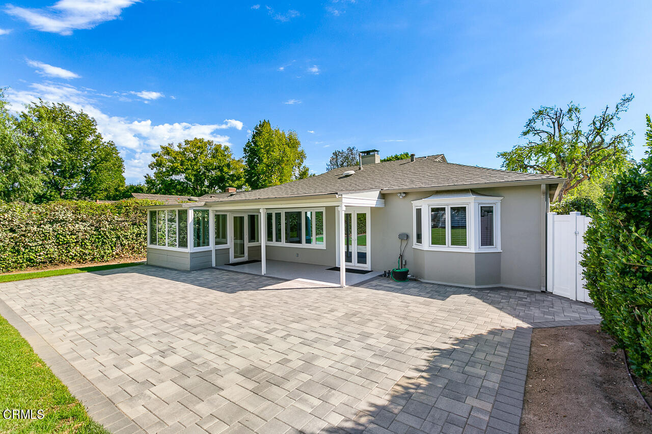 1195 Afton Street Pasadena, CA 91103 - Photo 24 of 36 a view of a house with a yard and sitting area