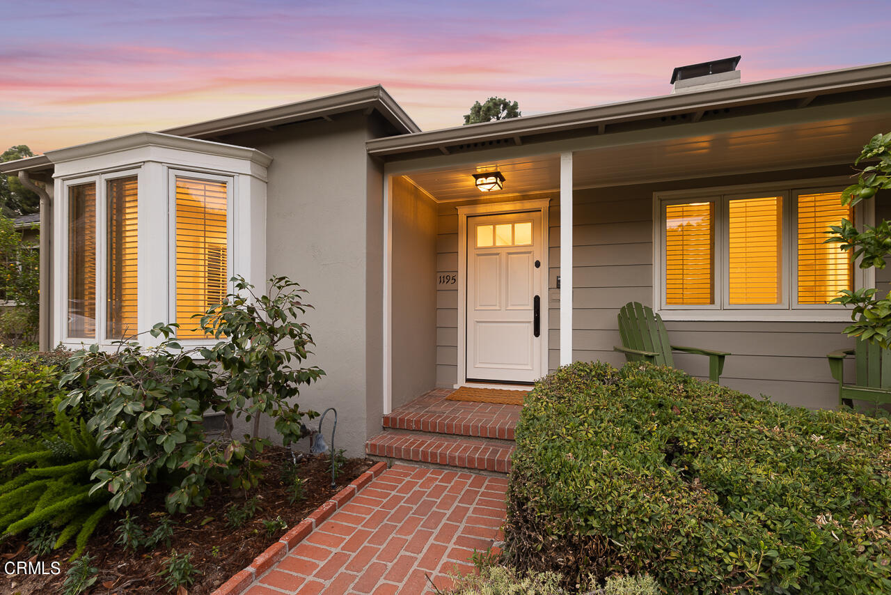 1195 Afton Street Pasadena, CA 91103 - Photo 29 of 36 a view of a house with a small yard and plants