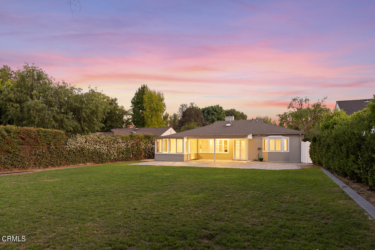 1195 Afton Street Pasadena, CA 91103 - Photo 32 of 36 a view of building with garden space and trees in the background