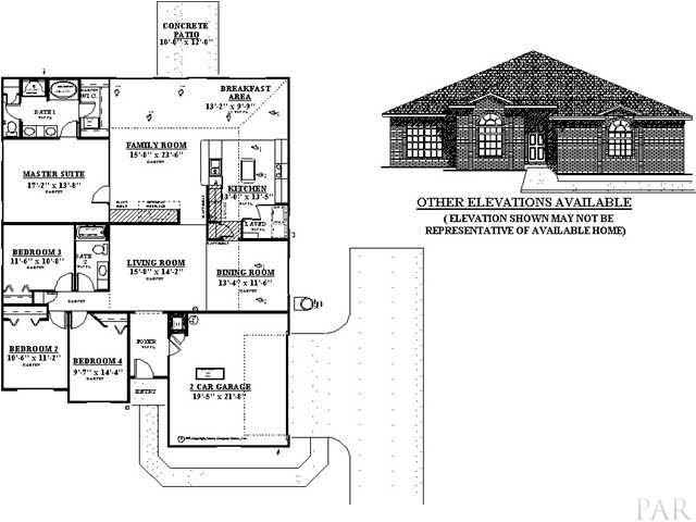 2278 Liberty Loop Road, Unit 24D Cantonment, FL 32533 - Photo 24 of 24 Floor plan Sanibel 2247 sq.ft.