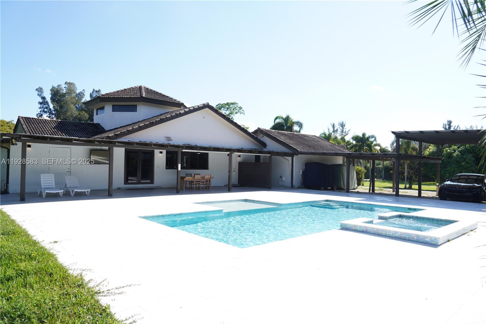 18901 Southwest 50th Street Southwest Ranches, FL 33332 - Photo 35 of 51 a house view with a garden space