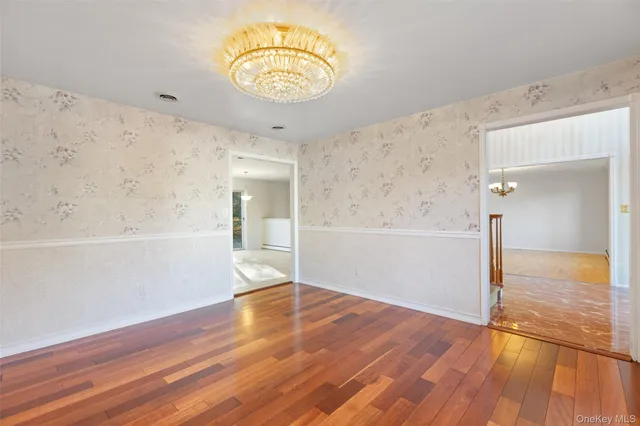 wooden floor in an empty room
