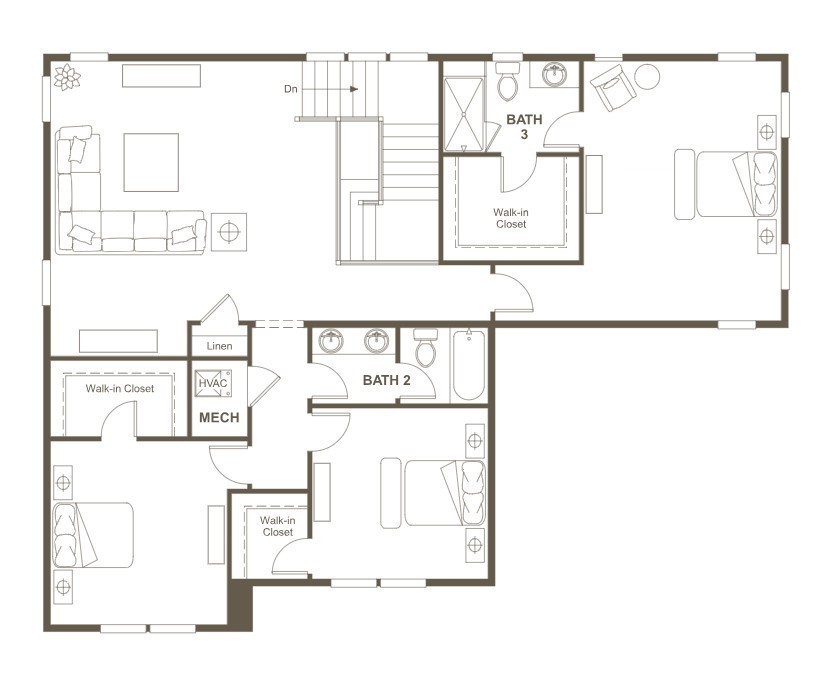 1939 Harmony Road Spring Hill, TN 37174 - Photo 50 of 50 a black and white photo of a living room