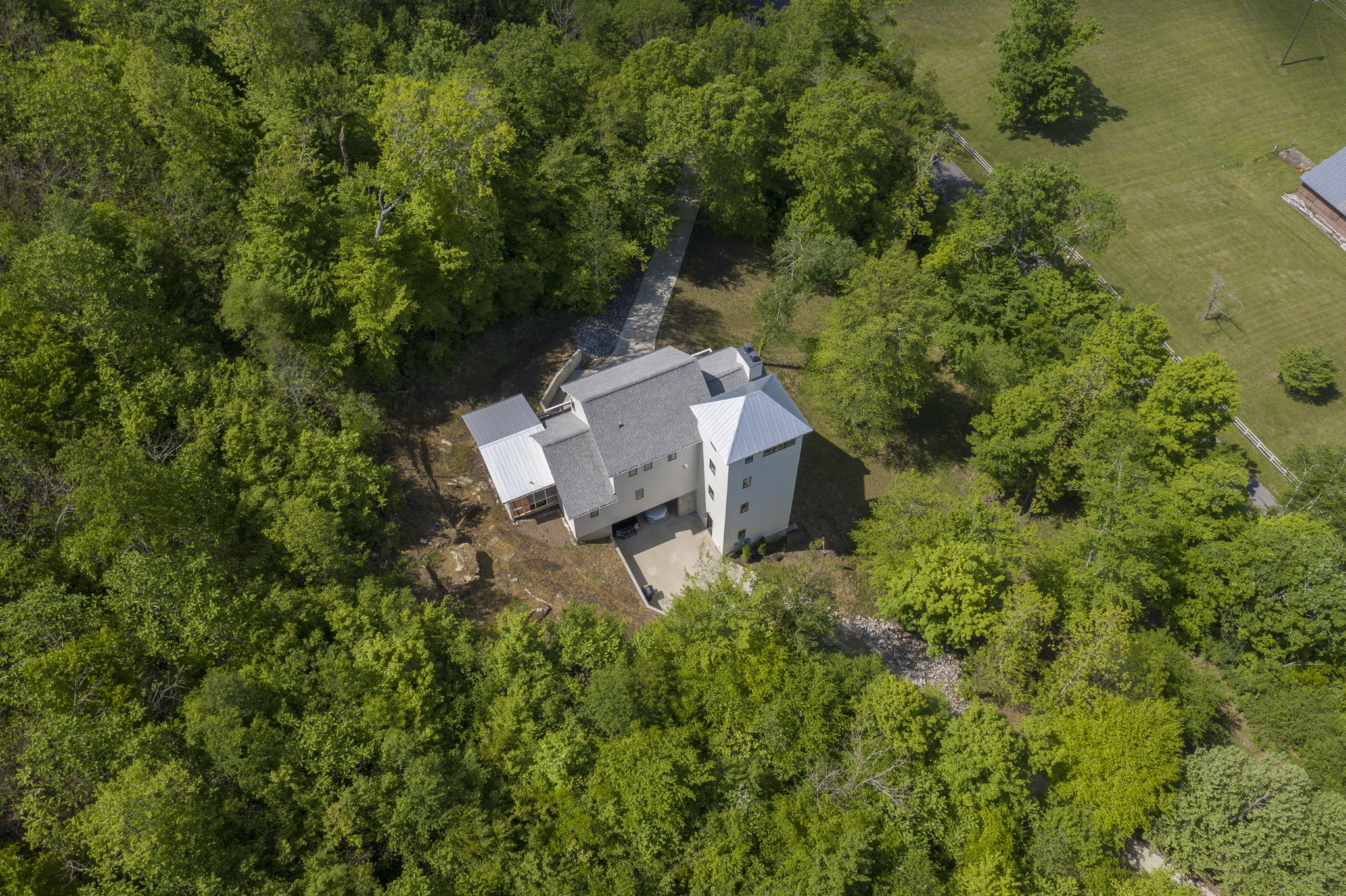 5304 Old Harding Road Franklin, TN 37064 - Photo 2 of 29 an aerial view of a house with a yard
