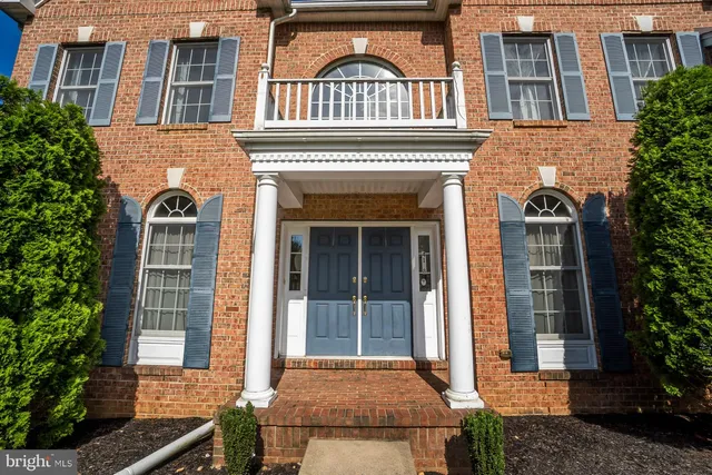 front view of a house with a front door
