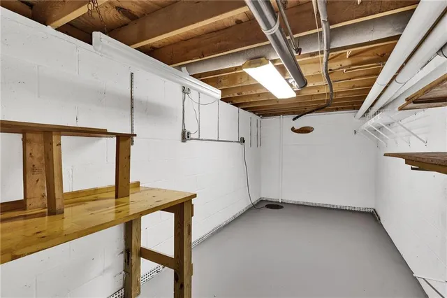 a view of storage and utility room