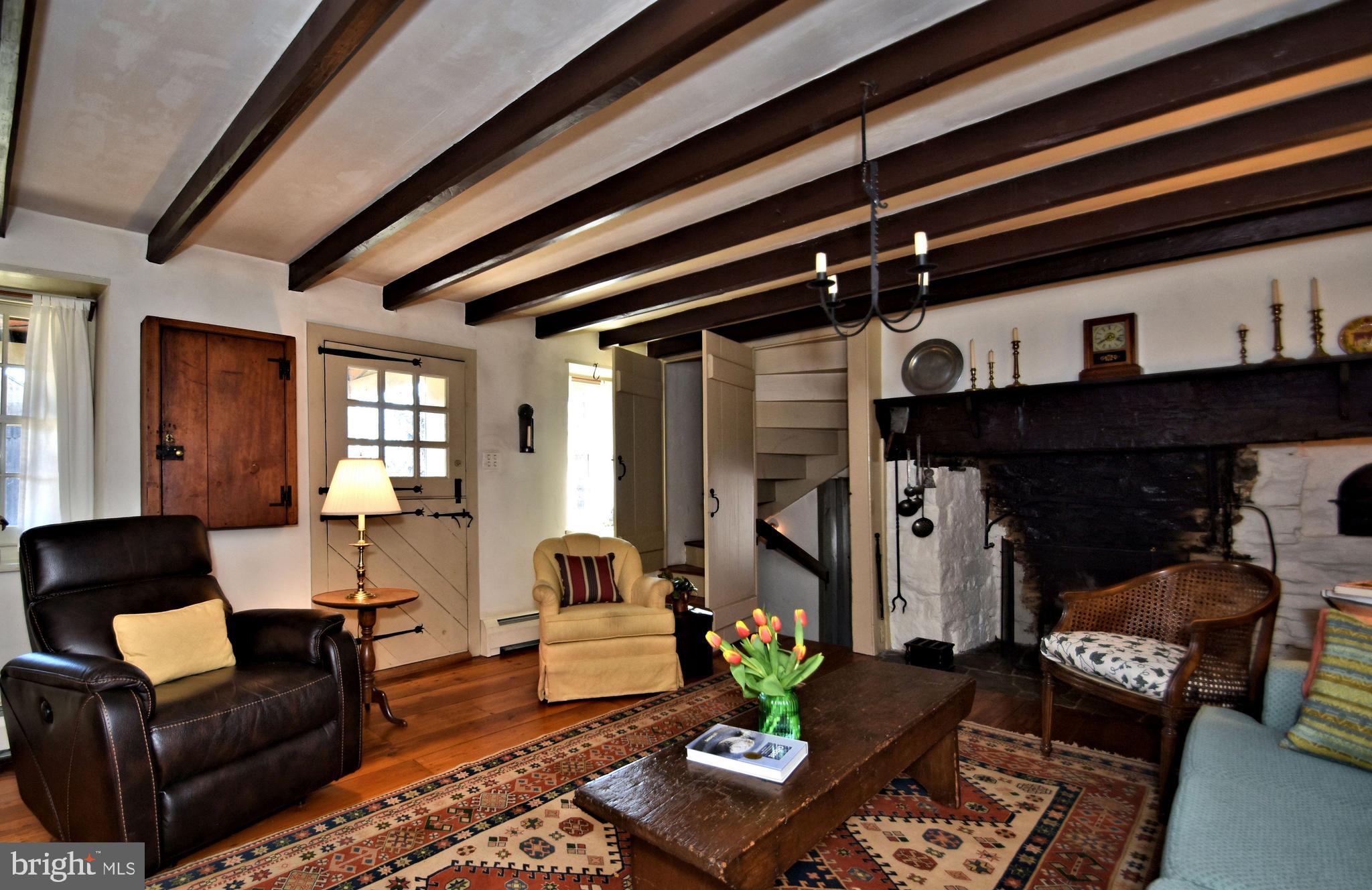 554 Mud Road Newtown, PA 18940 - Photo 12 of 46 Walk-in Fireplace with a working Beehive Oven
