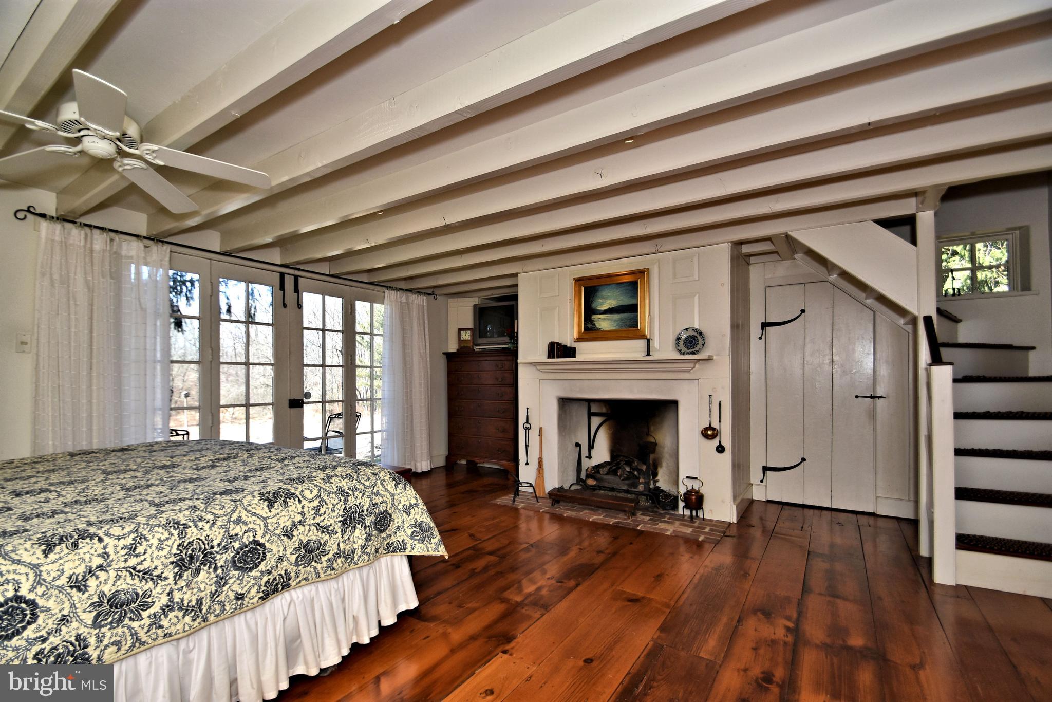 554 Mud Road Newtown, PA 18940 - Photo 18 of 46 First Floor Master with fireplace, French Doors