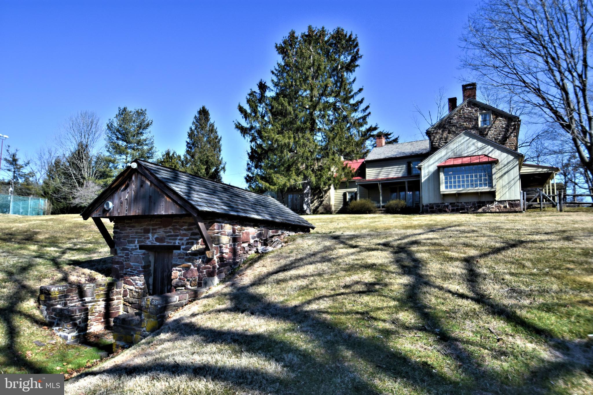554 Mud Road Newtown, PA 18940 - Photo 38 of 46 Restored Springhouse hides the Pool Mechanicals