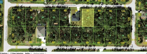 a bird view of a garden