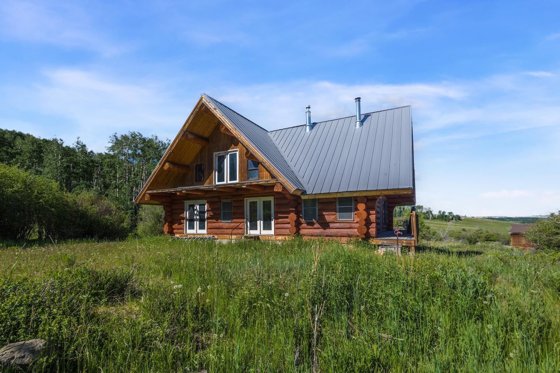 13984 Last Dollar Road Placerville, CO 81430 - Photo 20 of 43 a view of a house with a big yard and large trees