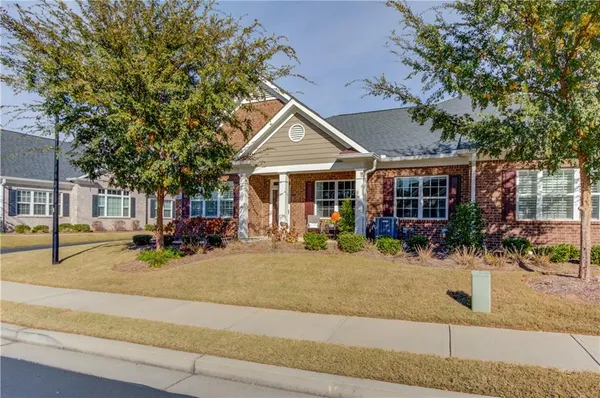 a view of a house with a patio