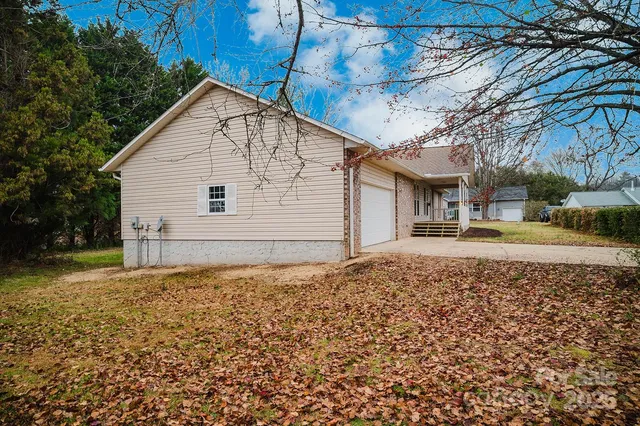 a backyard of a house