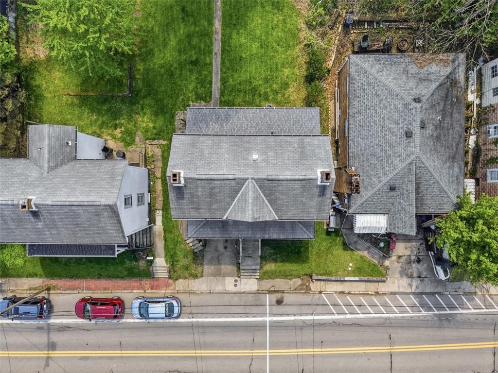 1014 McLaughlin Run Road Bridgeville, PA 15017 - Photo 24 of 25 an aerial view of a house with a garden and plants