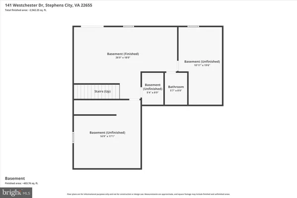 $549,900 | 141 Westchester Drive, Stephens City, VA 22655