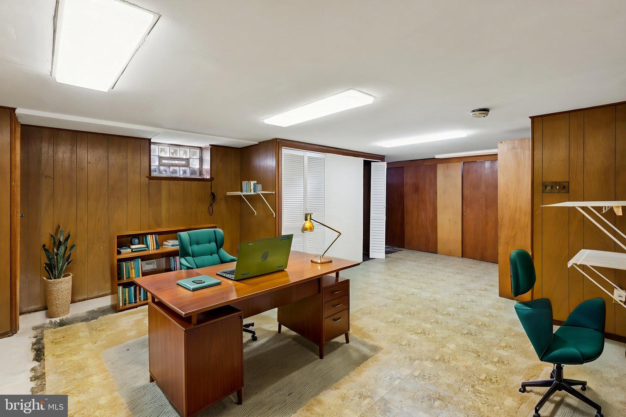 6622 Ardleigh Street Philadelphia, PA 19119 - Photo 20 of 21 Retro-inspired basement workspace.