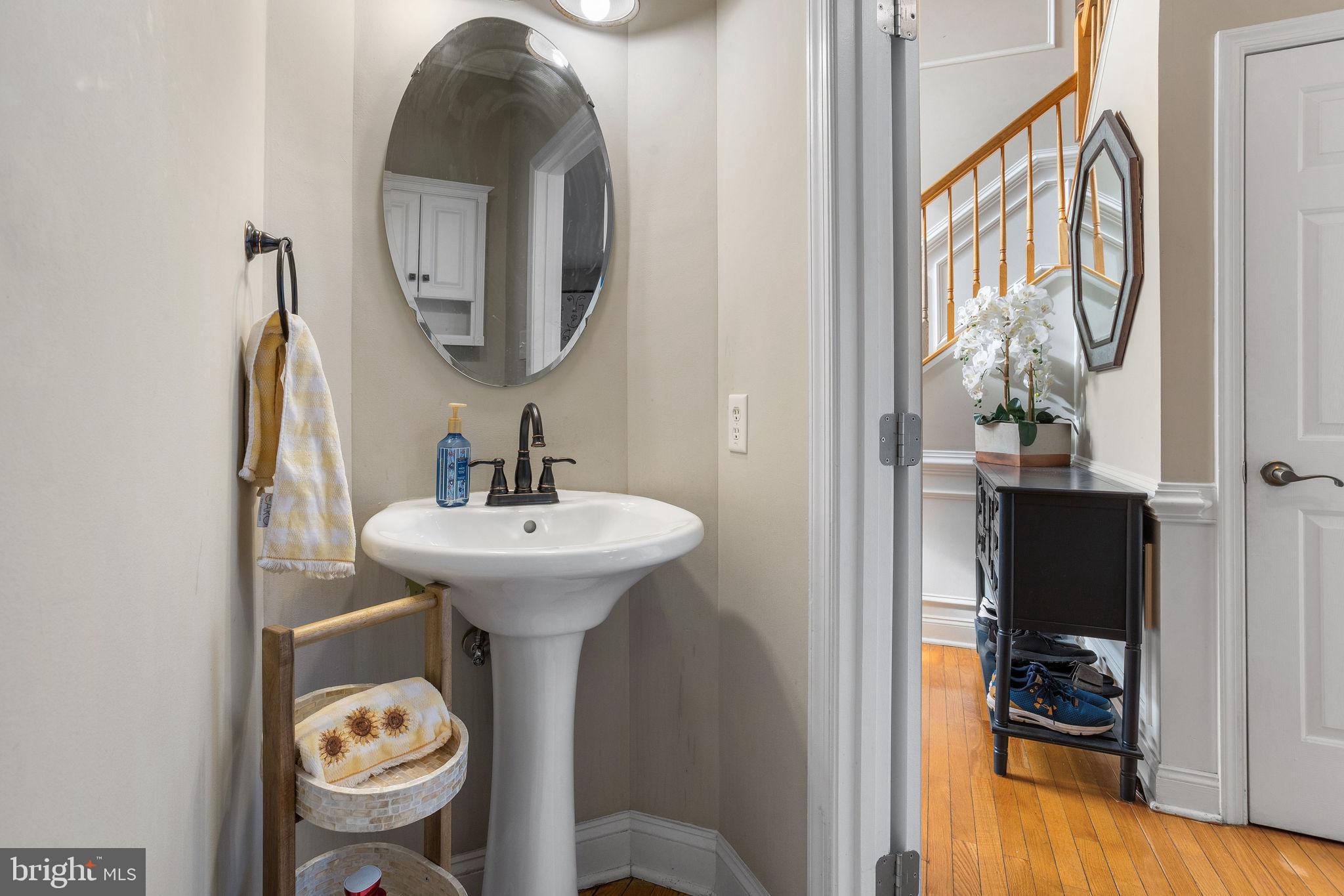 44 Red Fox Trail Sicklerville, NJ 08081 - Photo 13 of 49 a bathroom with a sink and a mirror