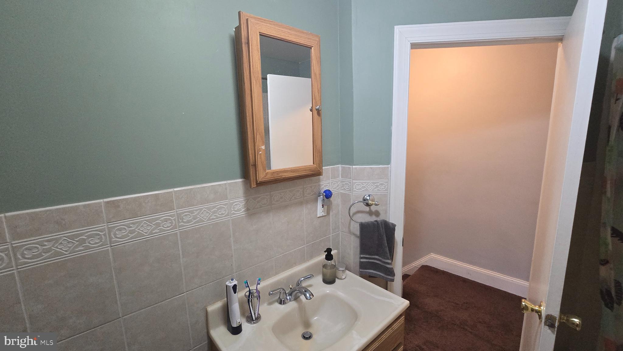 4606 Smick Street Philadelphia, PA 19127 - Photo 19 of 21 a bathroom with a sink and a mirror