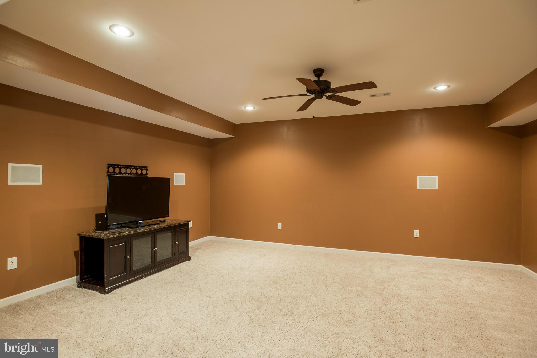 18504 Kerill Road Triangle, VA 22172 - Photo 22 of 30 Media Room with Built in Wall Speakers