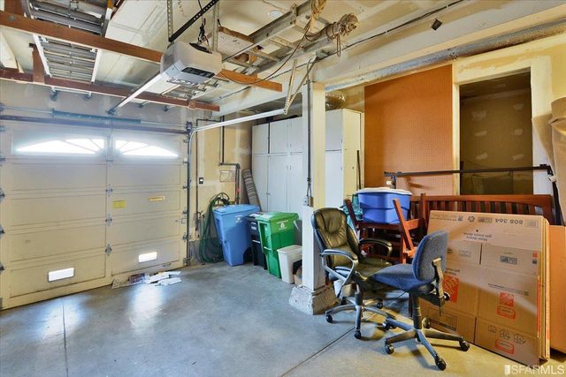 a view of a chairs in a room