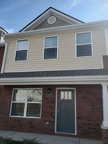 a front view of a house