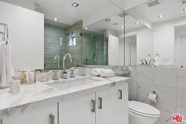 a view of balcony with furniture