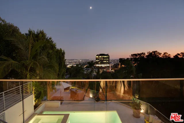 a view of a terrace with chairs