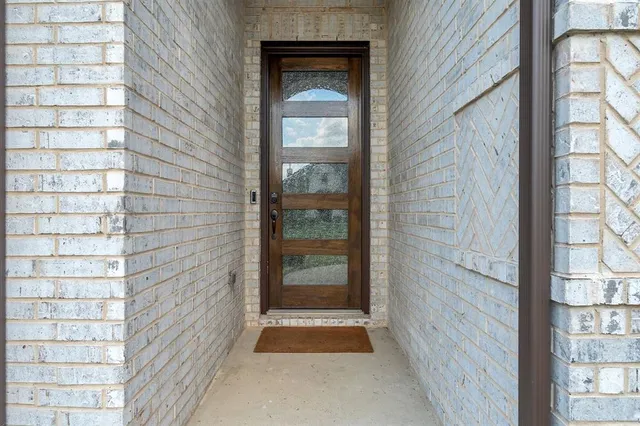 a view of front door