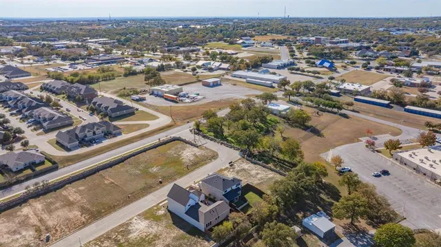an aerial view of a city
